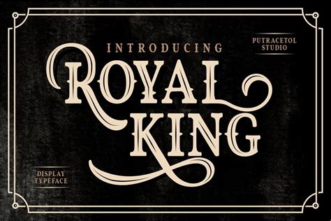 Royal King (Font) by putracetol · Creative Fabrica | Royal king ...