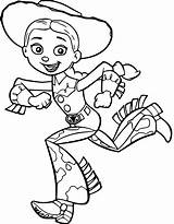 Jessie Running Coloring Page Toy Story 1370  Coloringlivecom sketch template