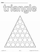 Triangle Do A Dot Printable  Coloring Page – SupplyMe sketch template