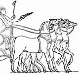 Greek Chariot Coloring Pages sketch template