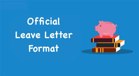 Official Leave Letter Format 2023 - Download Leave Application