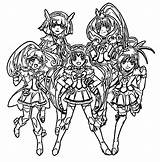 Lily Glitter Force Coloring Pages sketch template