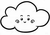 Cloud Coloring Pages Printable sketch template