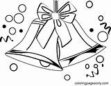 Christmas Bells Coloring Page  Free Printable Pages sketch template