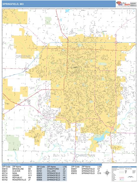 Springfield Mo City Limits Map | Printable Templates Free