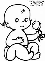 Preschool Baby Coloring Pages  Wecoloringpagecom sketch template