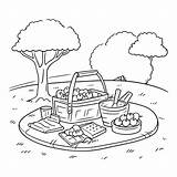 Picnic coloring Pages – Coloring Corner sketch template