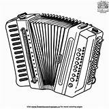 Accordion Coloring Pages sketch template