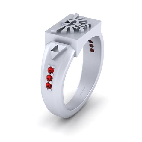 The Legend Of Zelda Engagement Ring Zelda Triforce Ring Sterling Silver