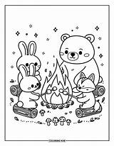 105  Campfire Coloring Pages For Kids & Adults Free Printable PDFs sketch template