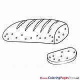 Bread Coloring Page Sketch sketch template