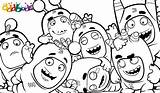 Oddbods Coloring Pages sketch template