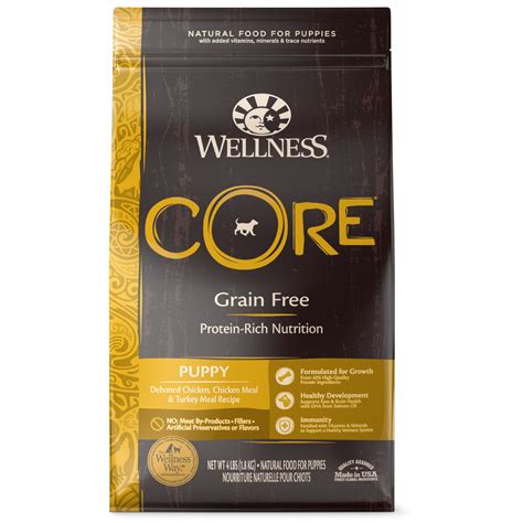 Wellness CORE Natural Grain Free Dry Dog Food, Puppy, 4-Pound Bag - Walmart.com