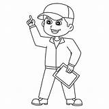 Premium Vector  Baseball Coach Isolated Coloring Page For Kids sketch template