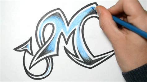 How to Draw Wild Graffiti Letters - M - YouTube