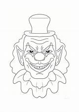 Clown coloring pages  ColoringLib sketch template