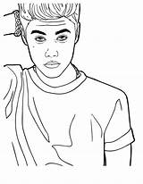 Justin Bieber Coloring Pages  Learny Kids sketch template