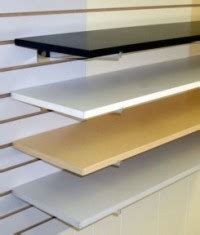 MELAMINE MDF SHELVES -BRUSHED SILVER