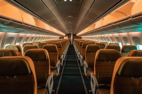 Free Photo | Clean airplane interior