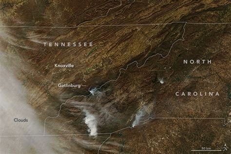 Gatlinburg Fire Map Of Damage - Maps For You