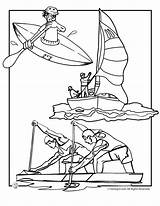 Olympic Water Sports  Kayaking Rowing And Sailing Coloring Page Woo sketch template