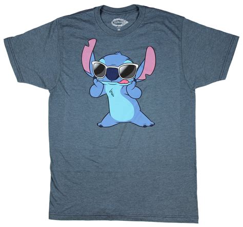 Disney Lilo and Stitch Sunglasses Famous T-shirt (Large) - Walmart.com