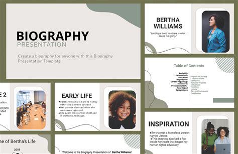 Biography Powerpoint Template