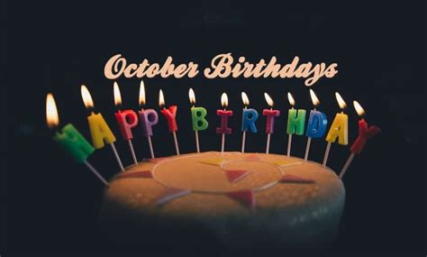 October Birthdays - 2019 | Dimple Times