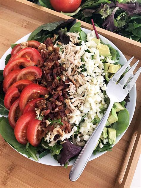 Keto Salad (High Fat, Low Carb Cobb Salad) - Diabetes Strong