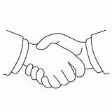 Kids Shake Hands Coloring Pages sketch template