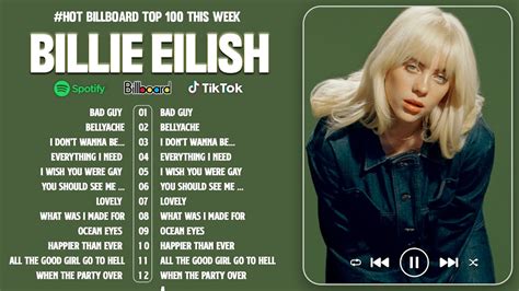 Billie Eilish Top Popular Songs - Hot Hits Playlist - YouTube