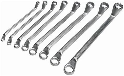 Chrome Vanadium Steel Elora Double End Ring Spanner Set, Packaging: Box ...