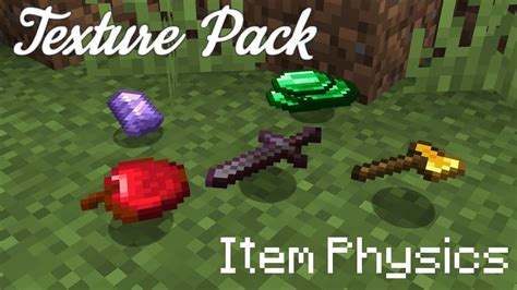 Flat Items Dropped Minecraft Texture Pack Showcase + Download - YouTube