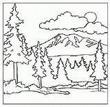 Mountain Scenery Coloring Pages At GetColoringscom  Free Printable sketch template