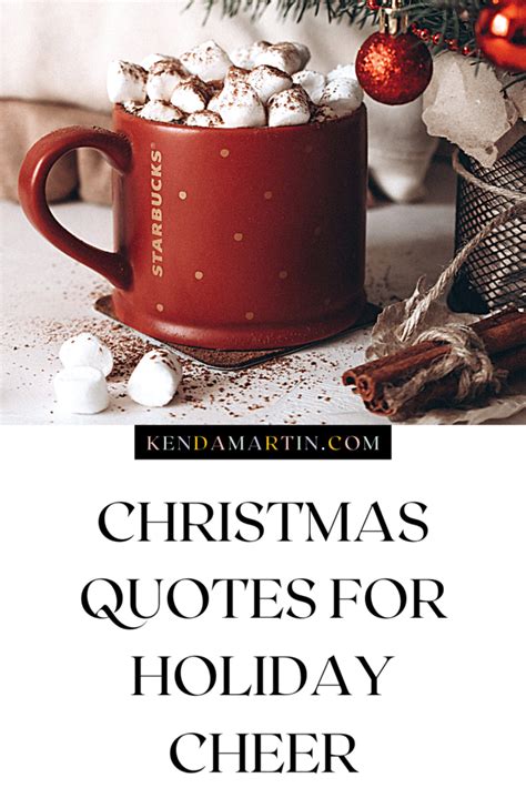 CHRISTMAS QUOTES FOR HOLIDAY CHEER | Kenda Martin