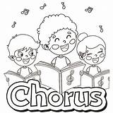 Choir Coloring Pages sketch template