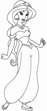 Princess Jasmine Printable Pages Coloring sketch template