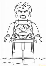 Superman Lego Coloring Page sketch template