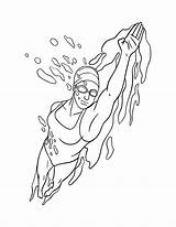 Premium Vector  Swimming Isolated coloring Page For Kids sketch template