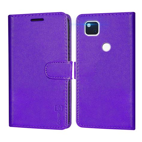 CoverON Google Pixel 4a Wallet Case, RFID Blocking Vegan Leather 6x ...