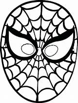 Spiderman Mask Coloring Page At GetColoringscom  Free Printable sketch template