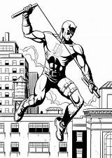 Spider Man And Daredevil Coloring Page  Free Printable Coloring Pages sketch template