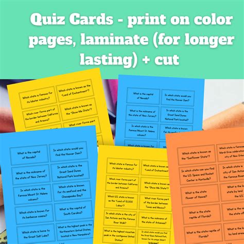 US Geography Worksheets - United States Trivia Printables & Quiz Cards | Made By Teachers
