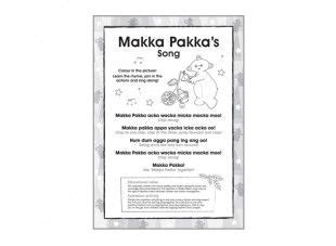 Makka Pakka's Song, Black & White | Songs, Printable activities, Night garden