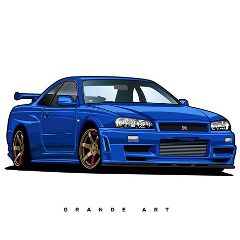 Nissan Skyline R34 GT-R | Behance