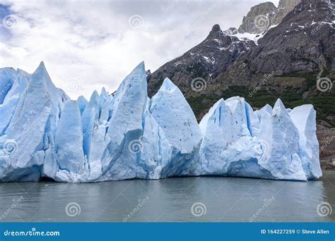 Grey Glacier - Torres Del Paine National Park - Patagonia - Chile Stock Image - Image of torres ...