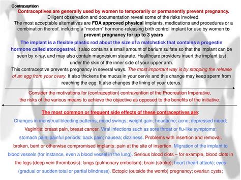 The most common or frequent side effects of these contraceptives are: - ppt download