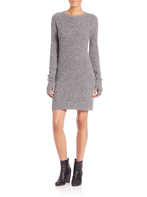 Lyst - Current/elliott Easy Wool & Cashmere Sweater Dress in Gray