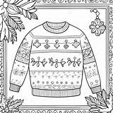 Christmas Sweater Coloring Page 61483 48637 sketch template