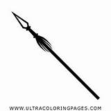 Long Spear Coloring Pages For Kids  Free To sketch template